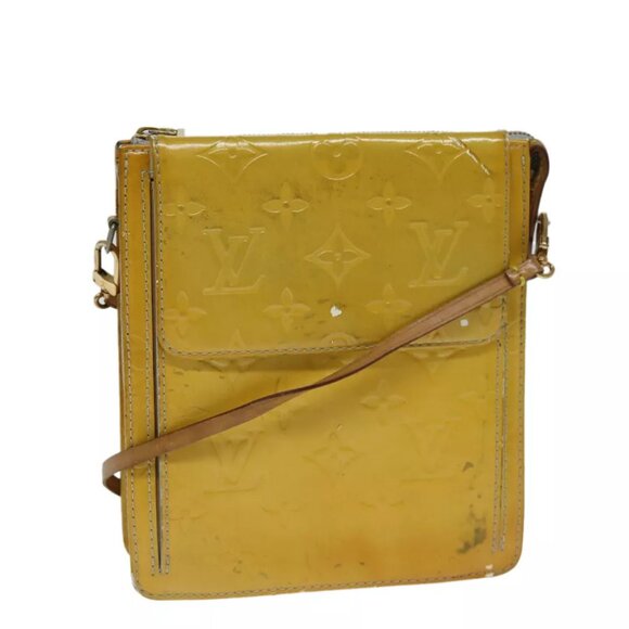 LOUIS VUITTON Monogram Vernis Motto Accessory Pouch Gris - Picture 1 of 16